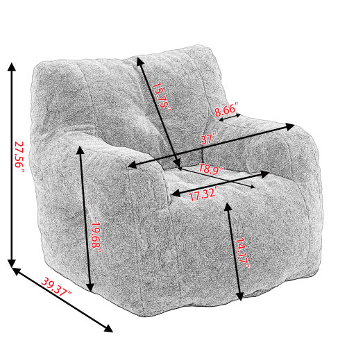 Fauteuil poire moelleux – Confort cocooning en mousse douce