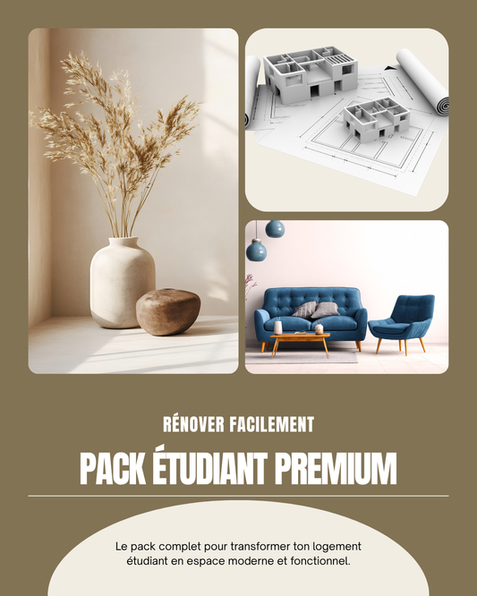 Pack Étudiant – Premium | Aménagement complet et rendu photoréaliste