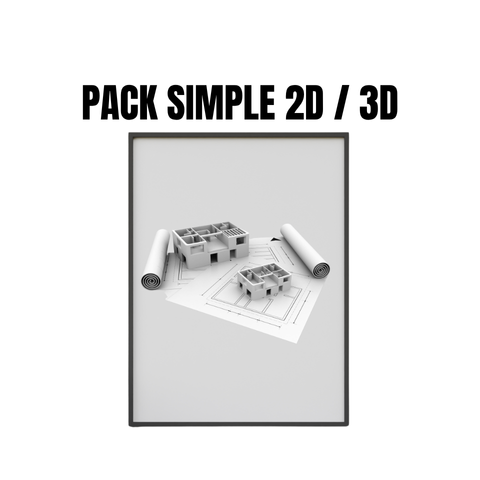 Pack  2D / 3D simple