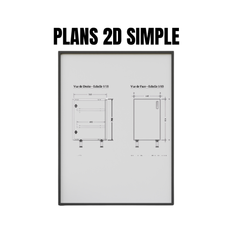 Plan 2D simple Mobilier Petit