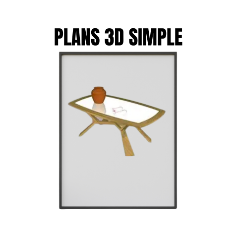 Plan 3D simple Mobilier Petit