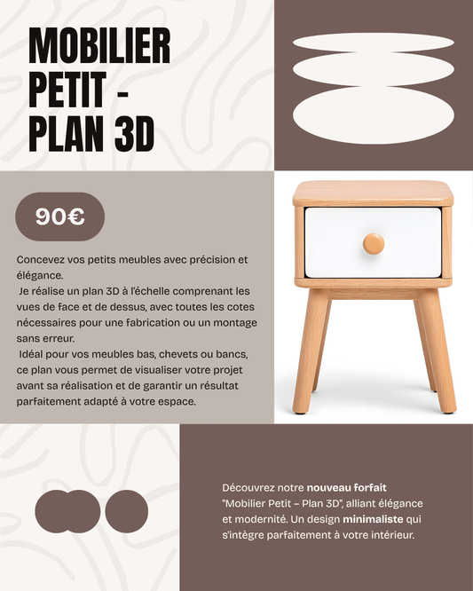 Plan 3D Mobilier Petit
